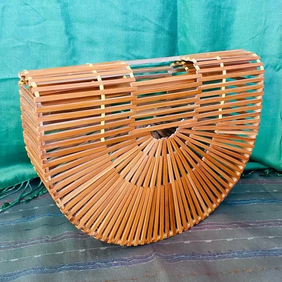 VINTAGE Bamboo Hand bag - Original - Picture 3 of 10